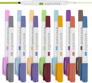 MyLifeUNIT Double Sided Highlighters Assorted Colors with Fineliner Pen Tip, Set