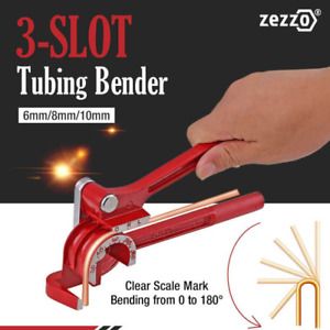 Zezzo® 3-in-1 Slot Tubing Bender 6mm 8mm 10mm 180 Degree Metric British System