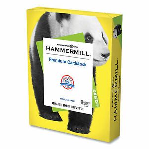 Hammermill Premium Cardstock, 110 Lb, 8.5 X 11, Yellow, 200/Ream 168370R