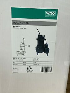 Wilo 2708302 WCC17-20.50 Sewage / Effluent Pump