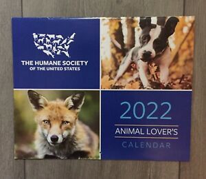 2022 Animal Lover’s Calendar The Humane Society Of The United States