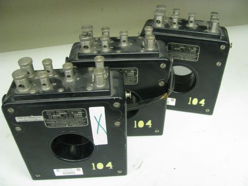 Lot of 3 - weston #327 type 1 - volt 250 - current transformer - ff35 for sale