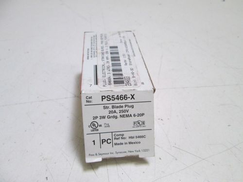 Pass &amp; seymour str. blade plug ps5466-x *new in box* for sale