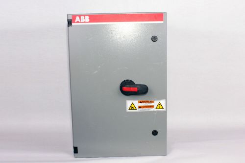 Abb fj2004-3p  200 amp, 3ph, 600v switch, c/w enclosure, fuses not included for sale