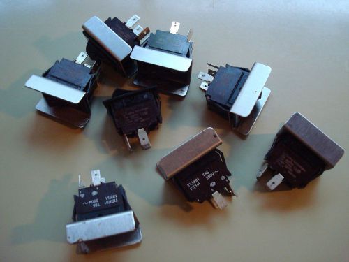 LOT OF 8 CARLING ROCKER SWITCHES , 3/4 HP 15 AMP, TOGGLE SWITCH