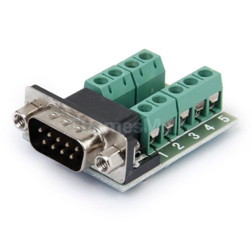 Db9 nut type connector 9-pin male adapter terminal module rs232 to terminal for sale
