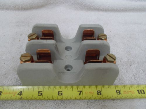 Arrow-hart two pole main line fuse block 82965 for cartridge fuses 31-60a 250v for sale