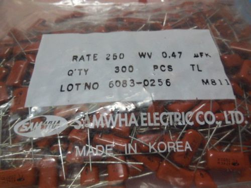 300 PCS SAMWHA 250WV0.47UFK