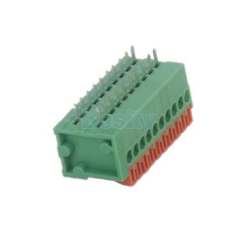 6 pcs Dual Row 20 Pin Screwless Terminal Block Connector 150V 2A for Transformer