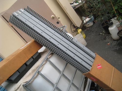 Lot of 17 gray panduit style wiring duct 6&#039; long pieces   pick up so california for sale