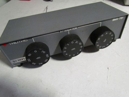 trilithic BMA-781  Manual Variable Attenuator with BNC Connectors