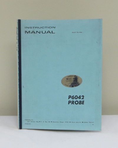 Tektronix P6042 Probe Instruction Manual