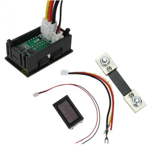New 200v 100a dc digital voltmeter ammeter led amp volt meter + current shunt for sale