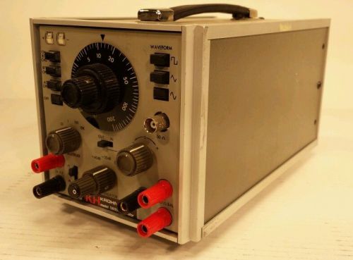 Krohn Hite 5600 Sin, Tri, Sq Generator. 002HZ TO 2MHZ 14VP-P Tested And Working!