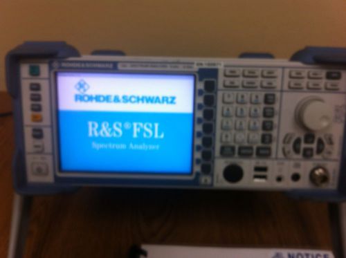 Rohde &amp; schwarz fsl6 spectrum analyzer emi filter/detector &amp; opts b4,b7,b10,b22 for sale