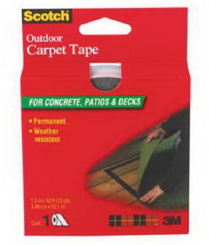 3M Scotch, 1-3/8&#034; x 40&#039;, Outdoor Carpet Tape, For Concrete Patios &amp; Decks CT3010