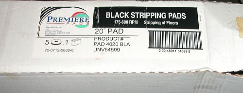 Premiere pads black floor stripping pads 20&#034; for sale