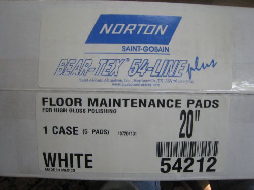 Norton # 54212  beartex 54-line high gloss polishing  pads 20 inch case of 5 for sale