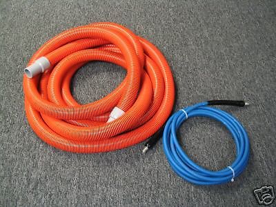 1.5&#034;x 25&#039; vac hose,1/4&#034;x 25&#039; solution hose package deal for sale