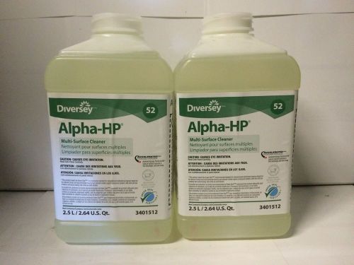 Diversey 3401512 Alpha HP Surface Cleaner, 2.5L, Box of 2