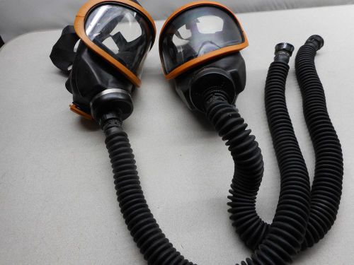 ( 2 ) msa  full face  air purifying respiator gas mask   large mask for sale