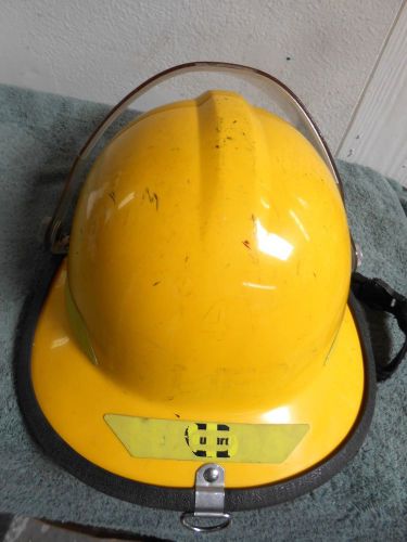 Bullard firedome px series fire helmet with face shield, size 6 1/2 -8 for sale