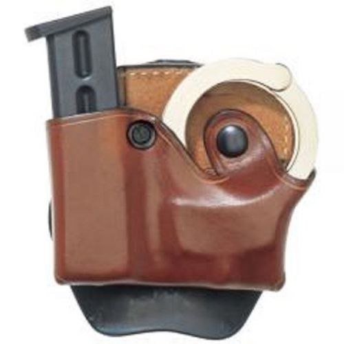 Aker A519TPRU-4 Plain Tan RH 1 3/4&#034; Glock 20C D.M.S. Combo Mag &amp; Handcuff Case