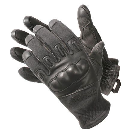 Blackhawk fury kevlar tactical gloves 8157mdbk  medium  black hard knuckle for sale
