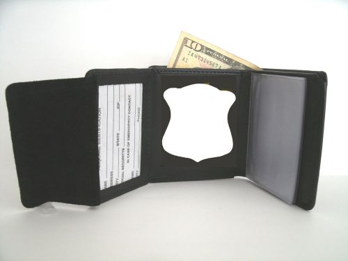 Detroit michigan police badge &amp; id wallet recessed blackinton b-562 cut out for sale
