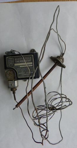 Barber Colman Remote Bulb Thermostat Part DYDK 100 Serial F15218 vintage