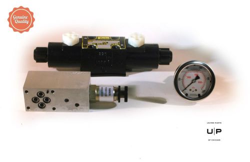 Parker Hydraulic Kit T-30820 378771: Pressure Gauge, Solenoid Valve, etc. — NEW!