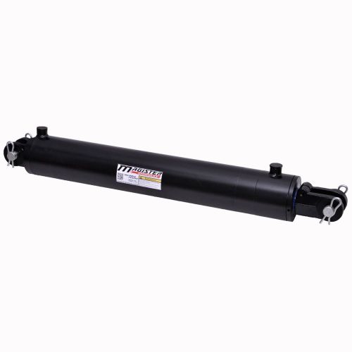 Double acting welded hydraulic cylinder 4&#034; bore 24&#034; stroke clevis end for sale