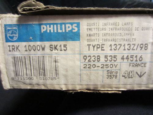 Philips 13713z/98 1000w 235v infrared halogen lamp, product number 312678 for sale