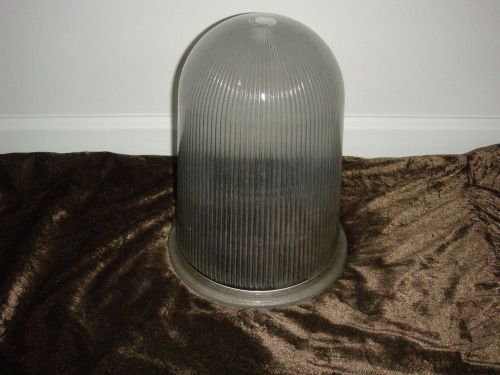 Large industrial explosion proof lamp, light, glass dome, globe appleton 1982 for sale