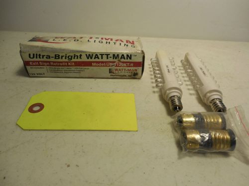 Ultra-bright watt-man exit sign retrofit kit ubw120kt-r.vb9 for sale