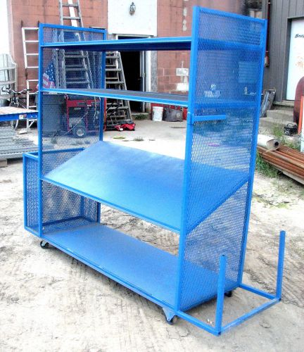 Portable heavy-duty steel shelf unit - great for shop, awesome for retail store! for sale