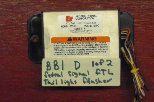 Federal Signal Corp Tail Light Flasher Model: 656105