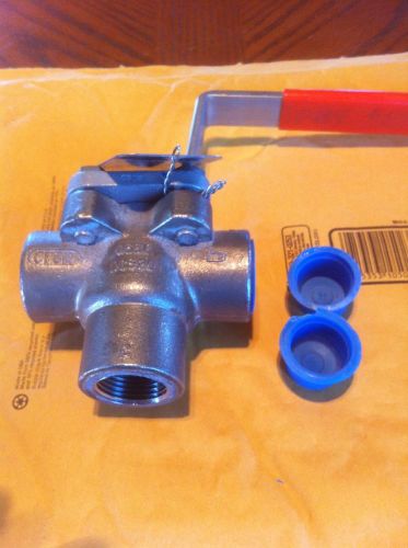 3 way valve xomox 3/4 in 0366ax, 3/4  npt sc60478 ss316 for sale