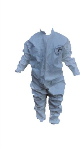 DuPont Tychem SL Chemical Suit 5xl 5 XL Hoodless Elastic Wrist and Legs No Boots