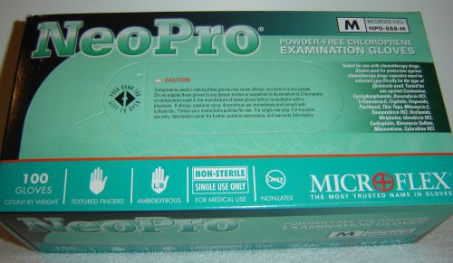 Microflex neopro powder free chloroprene gloves npg-888-m  * *new in package** for sale