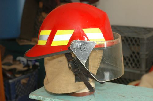 paul conway fire helmet fighting structural visor forestry forrest fighter