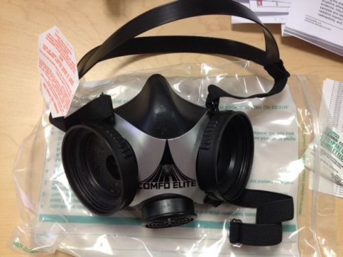 MSA Comfo Elite Respirator Facepiece Medium Black #490491 New
