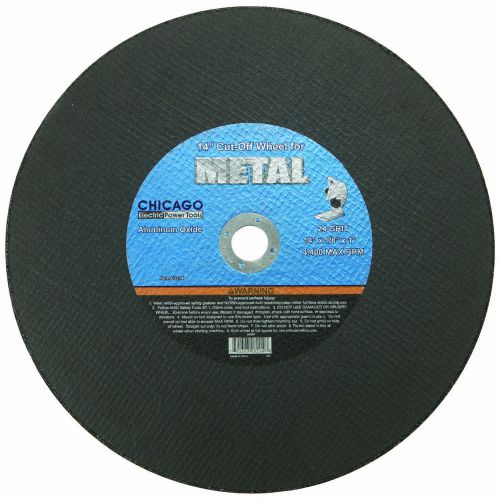 14&#034; 24 grit metal cut-off whee, 4,400 rpm max, 1/8&#034; thick wheel, 1&#034; arbor, for sale