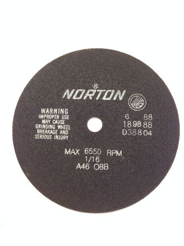 7X1/16X5/8  A46 O8B  Norton Non-Reinforced Cutoff Wheel, USA Made, NOS