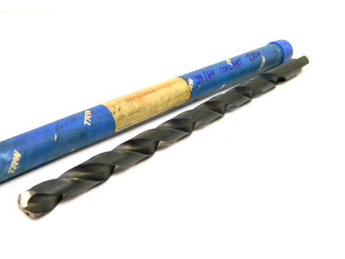New surplus trw usa 39/64&#034; extra length straight shank coolant twist drill .6094 for sale