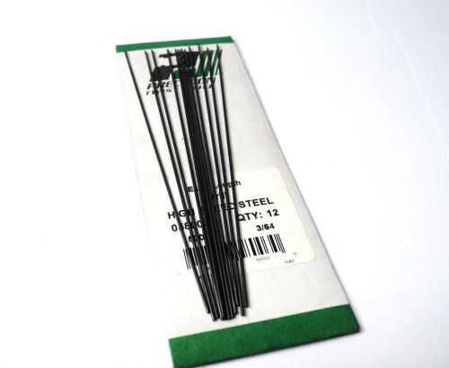 24 new pieces!! precision twist drill 058003 black oxide hss extra length for sale