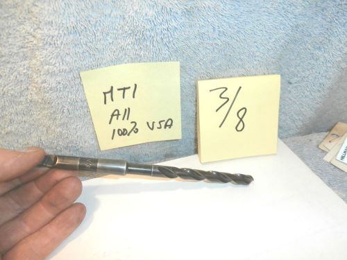 Machinists 11/29a buy now  rare  mt1  3/8 taper shank drill-- atlas 6  +myford for sale
