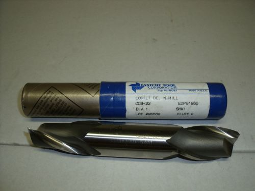 1&#034; fastcut finishing double end end mill 2 flute, 1-5/8 loc, 5-7/8&#034; oal cobalt for sale