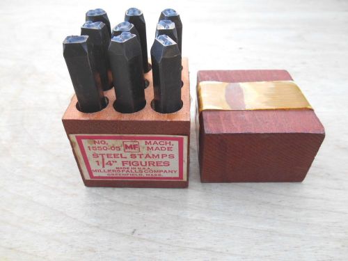 MILLERS FALLS 1/4&#034; NUMBER HAND STAMPS , 1550-05
