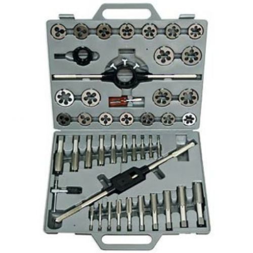 NEW Drill America DWT40PC-HEX #4-1/2&#034; Carbon Steel Tap and Die Set with Hex Die